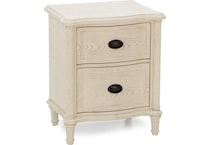 universal furniture white two drawer   