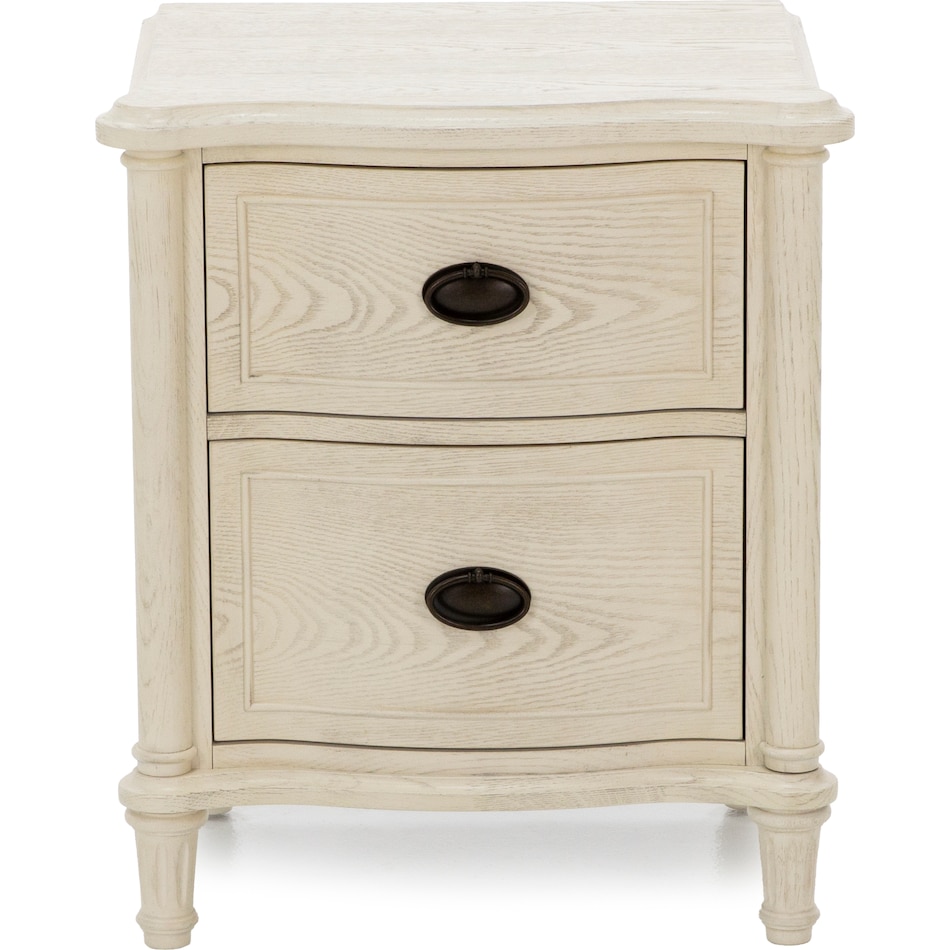 universal furniture white two drawer   