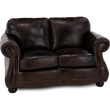 Alfred Leather Loveseat