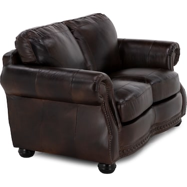 Alfred Leather Loveseat