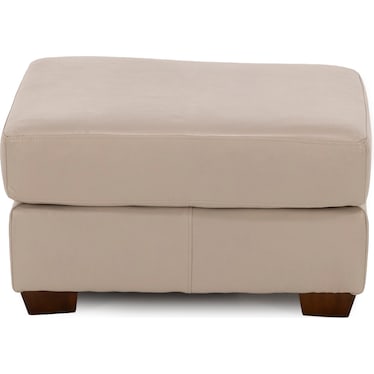Rupert Leather Ottoman