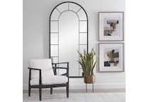 uter black leaner mirror   