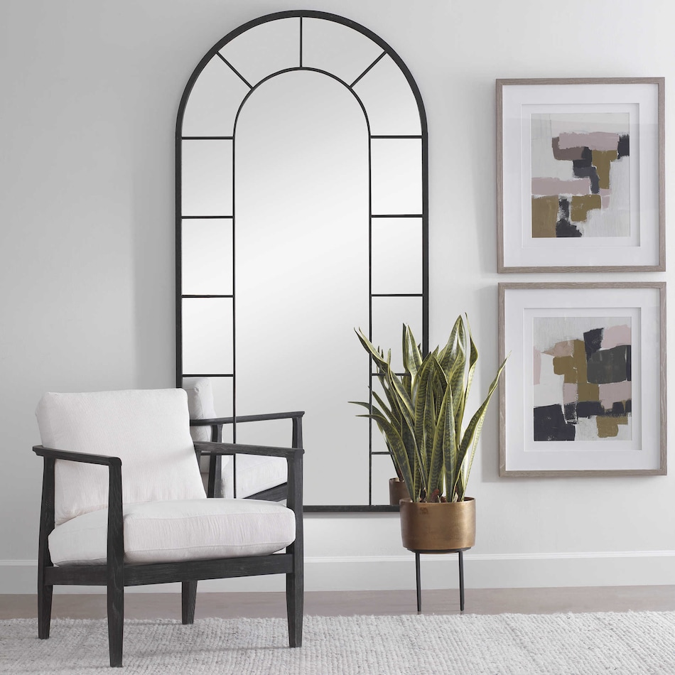 uter black leaner mirror   