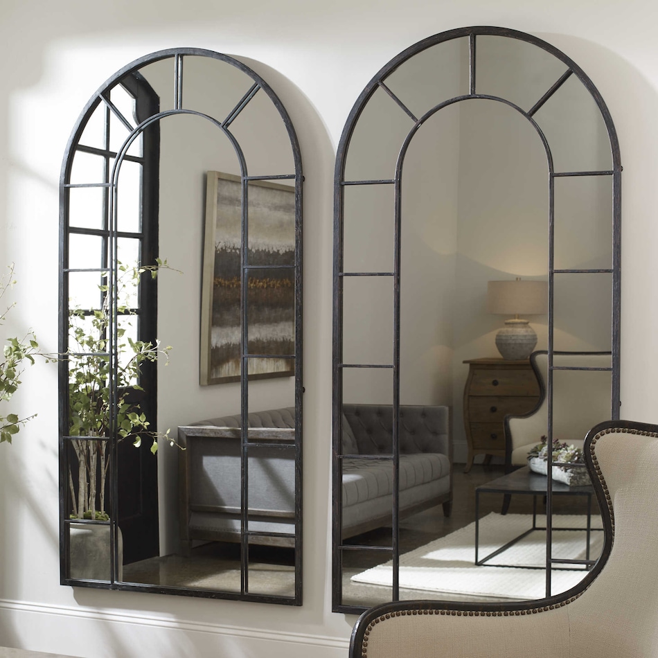 uter black leaner mirror   