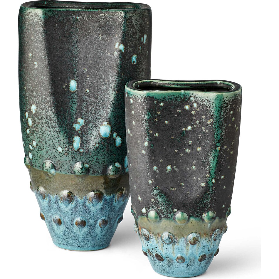 uter blue jar vase bowl plate set  