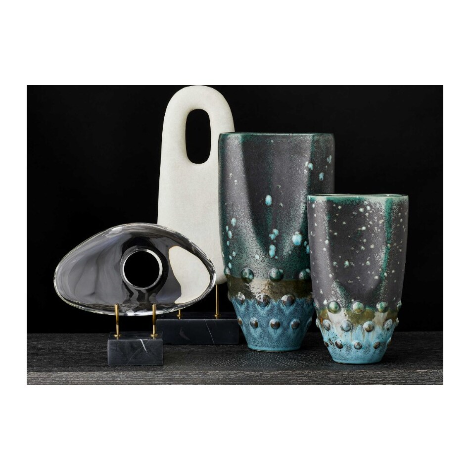 uter blue jar vase bowl plate set  