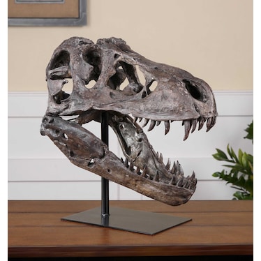 Tyrannosaurus Faux Skull 19"W x 20"H