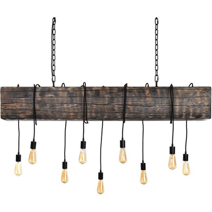 Railroad Tie Chandelier *SPO* 60"W x 9"D x 9"H