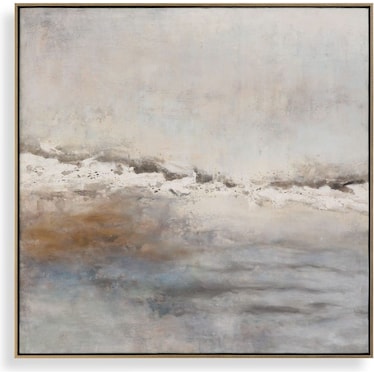 Storm Clouds Handpainted Framed Canvas 43"W x 43"H