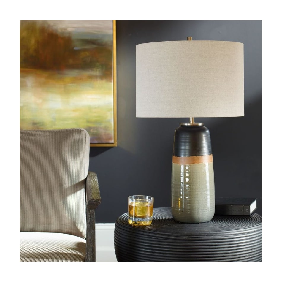 uter grey table lamp   