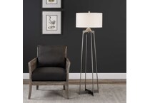 uter silver floor lamp   