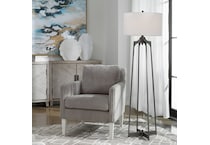 uter silver floor lamp pkg  
