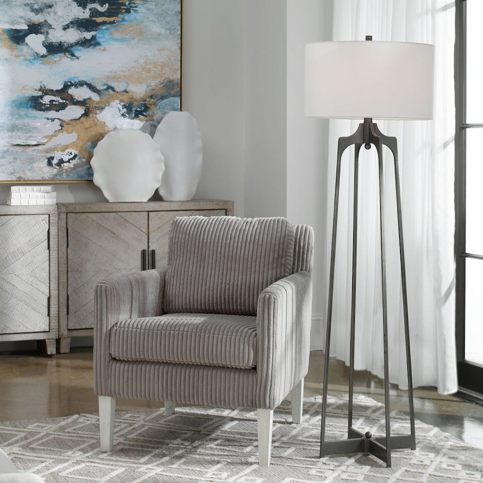 uter silver floor lamp pkg  
