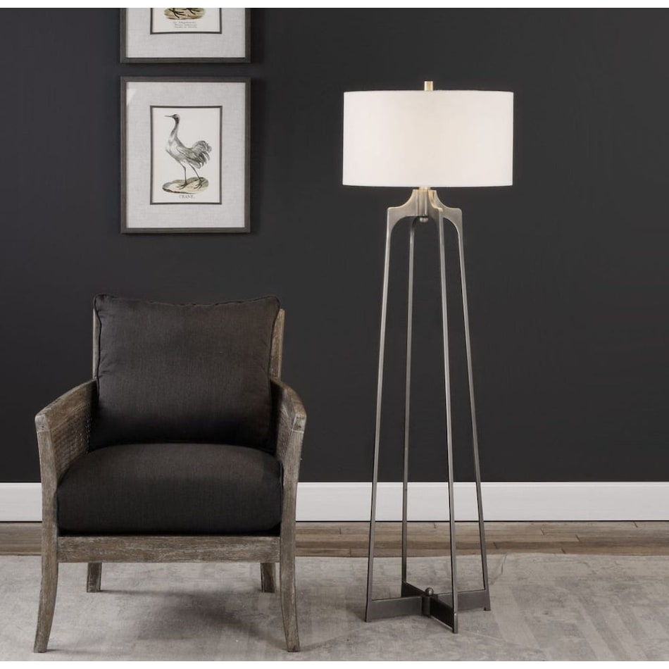 uter silver floor lamp pkg  