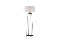 uter silver floor lamp pkg  