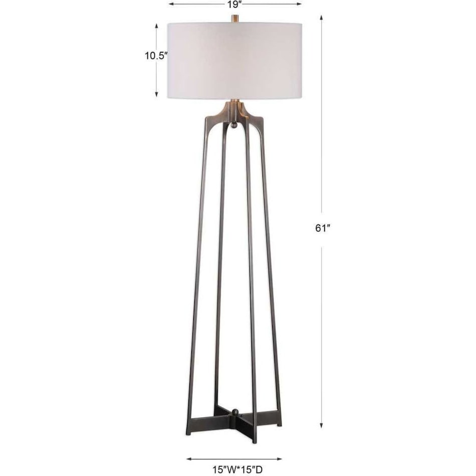 uter silver floor lamp pkg  