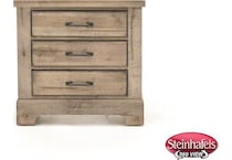 vaughan   bassett furniture co grey three drawer  image   