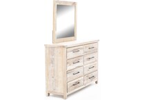 vaughan bassett beige mirror   