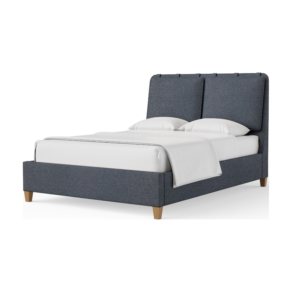 vaughan bassett blue queen bed package uqp  