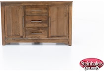 vaughan bassett brown buffet server sideboard  image   