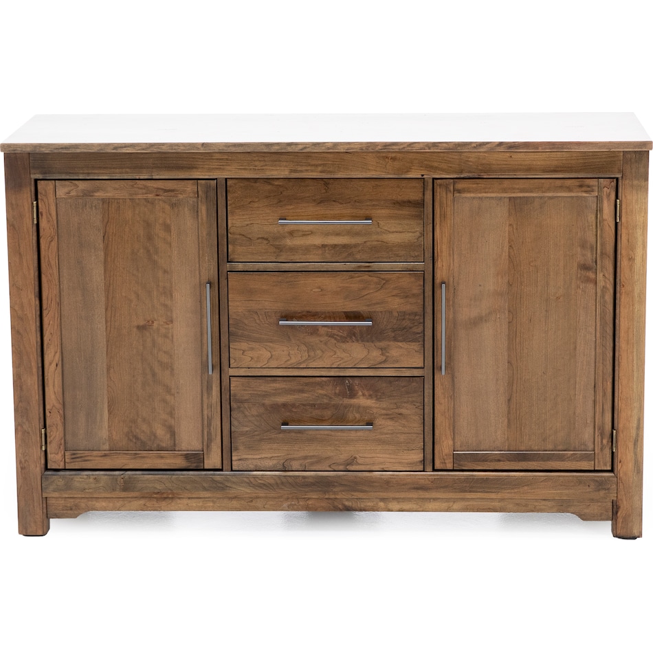 vaughan bassett brown buffet server sideboard   