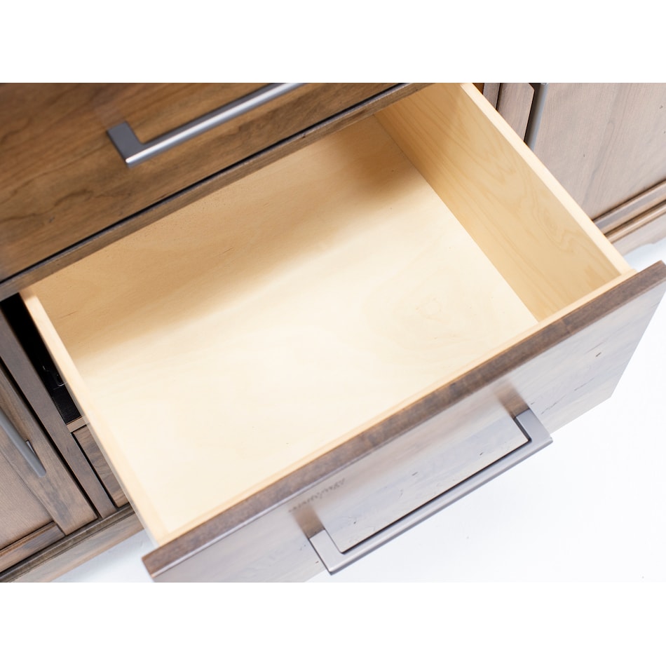 vaughan bassett brown buffet server sideboard   