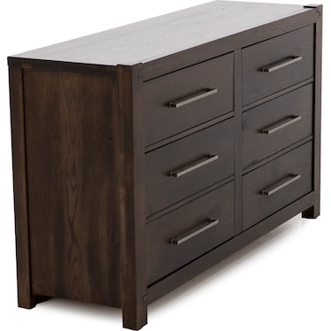 Joinery 6 Drawer Dresser in Espresso