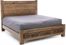 vaughan bassett brown king bed package kp  