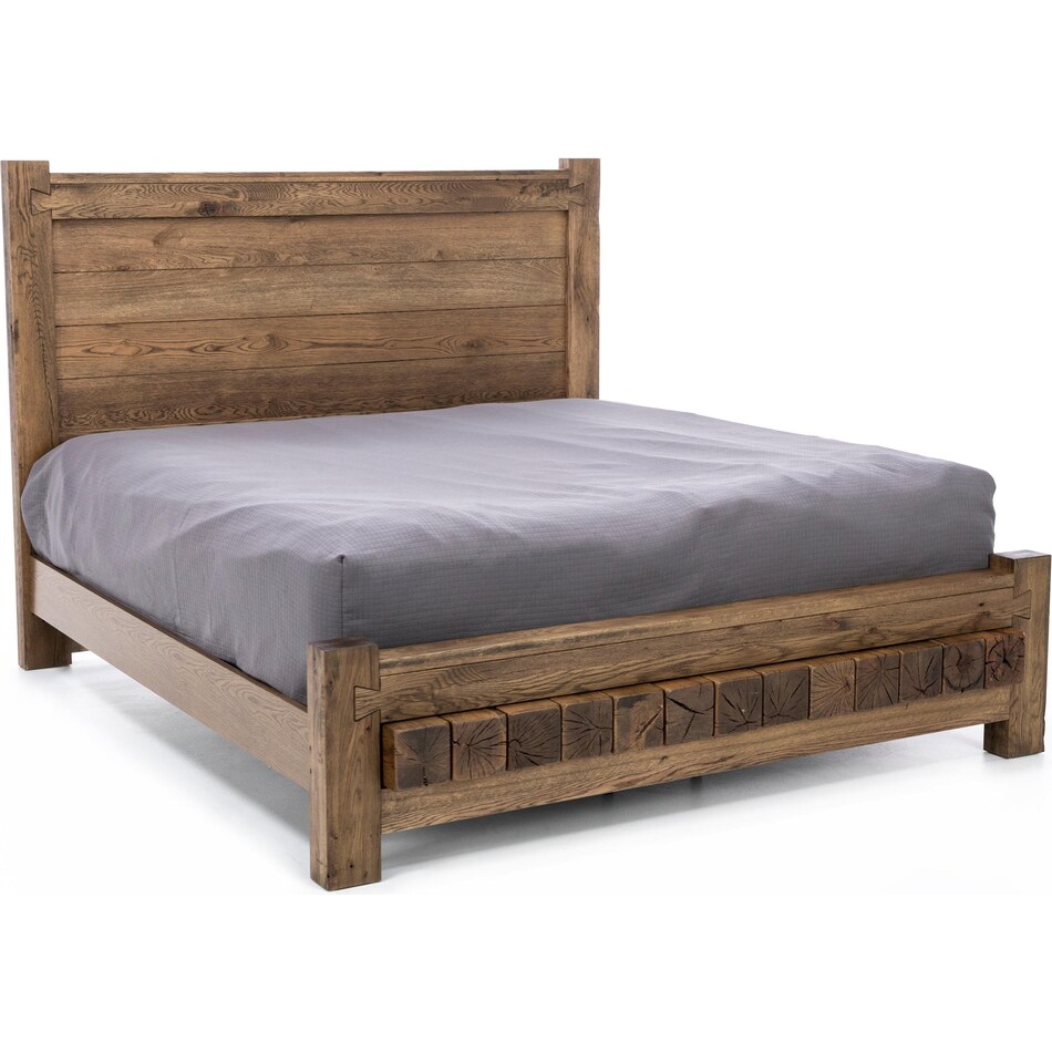 vaughan bassett brown king bed package kp  