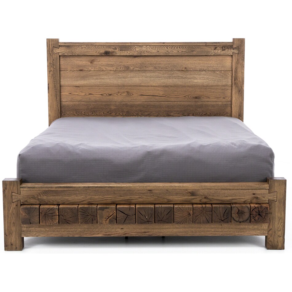 vaughan bassett brown king bed package kp  