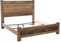 vaughan bassett brown king bed package kp  