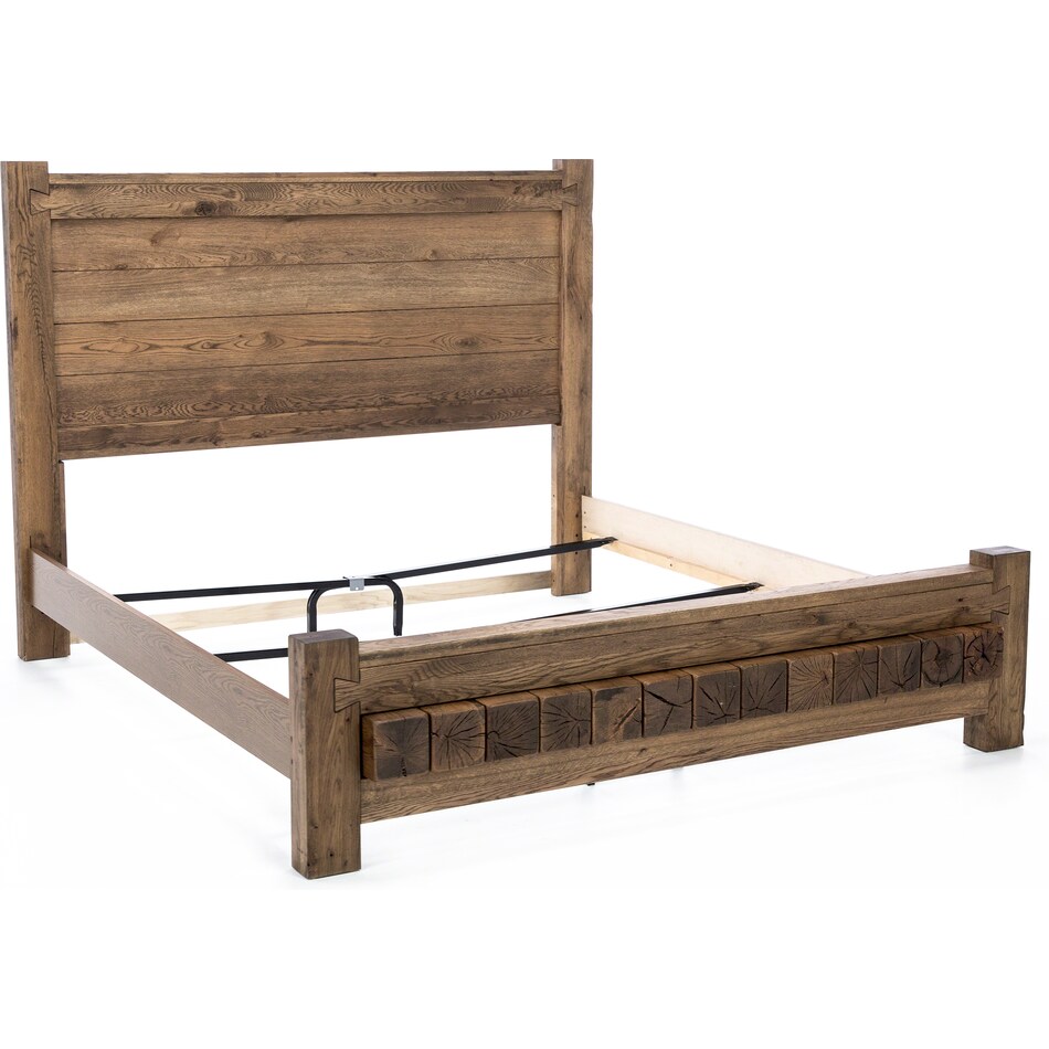 vaughan bassett brown king bed package kp  