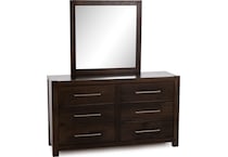 vaughan bassett brown mirror   