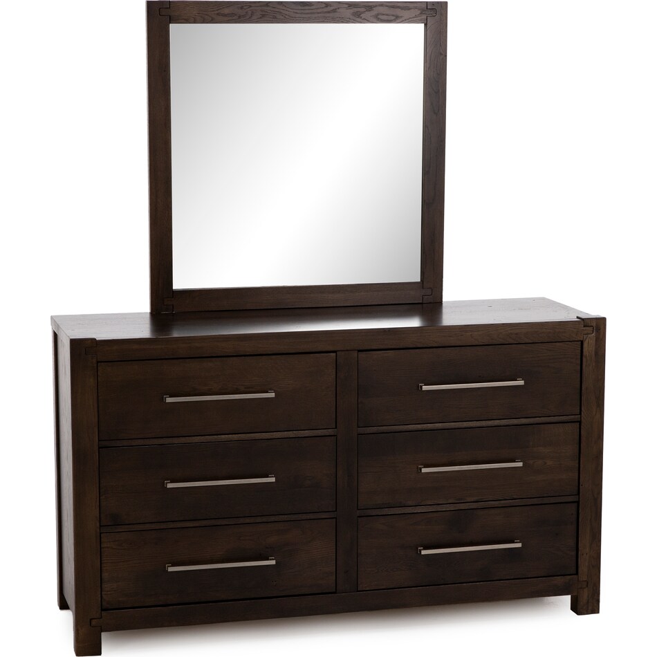 vaughan bassett brown mirror   