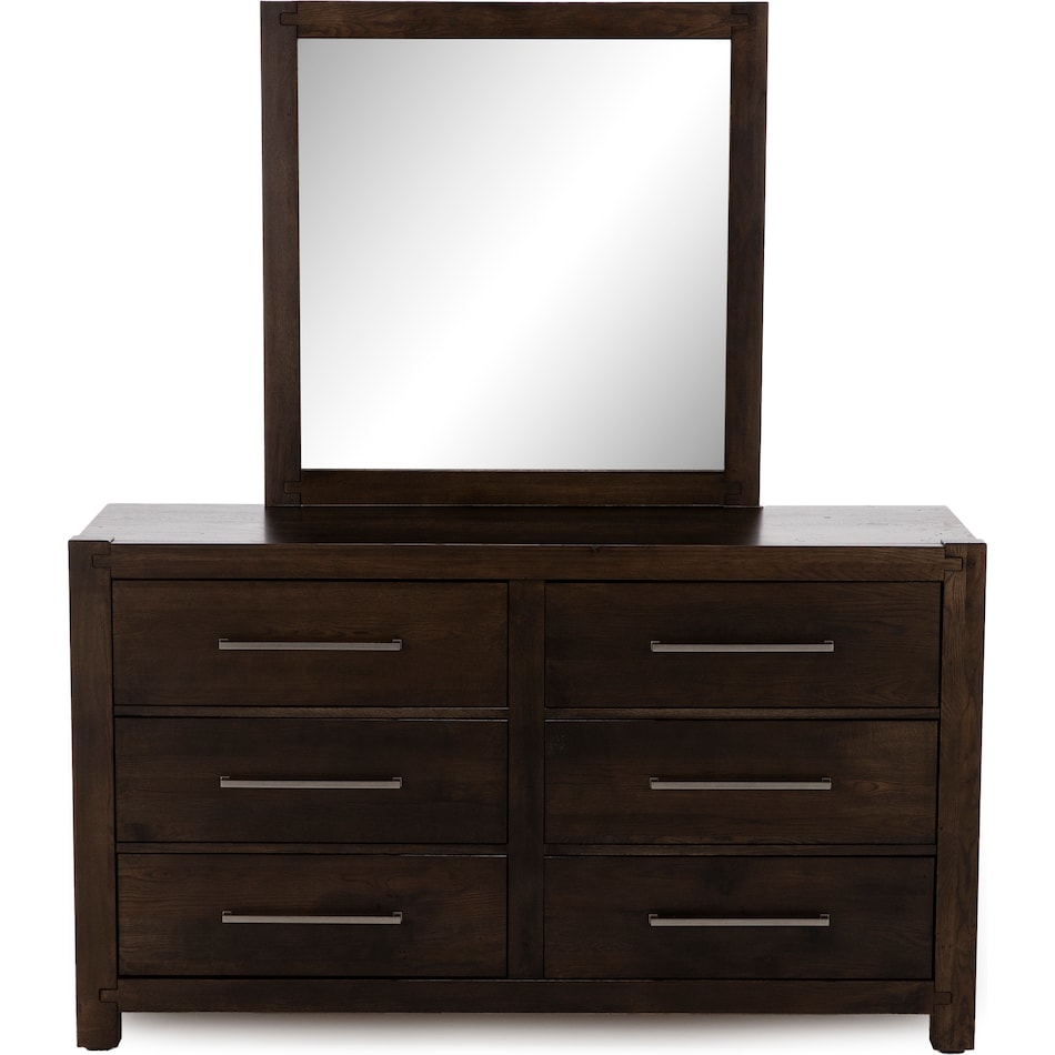 vaughan bassett brown mirror   