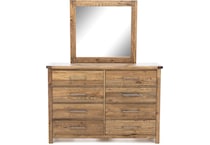 vaughan bassett brown mirror   