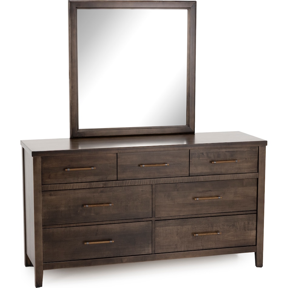vaughan bassett brown mirror   