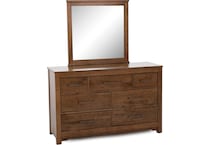 vaughan bassett brown mirror   