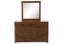 vaughan bassett brown mirror   
