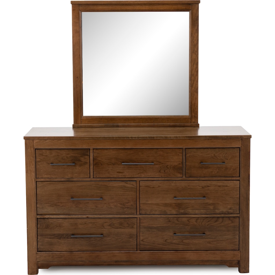 vaughan bassett brown mirror   
