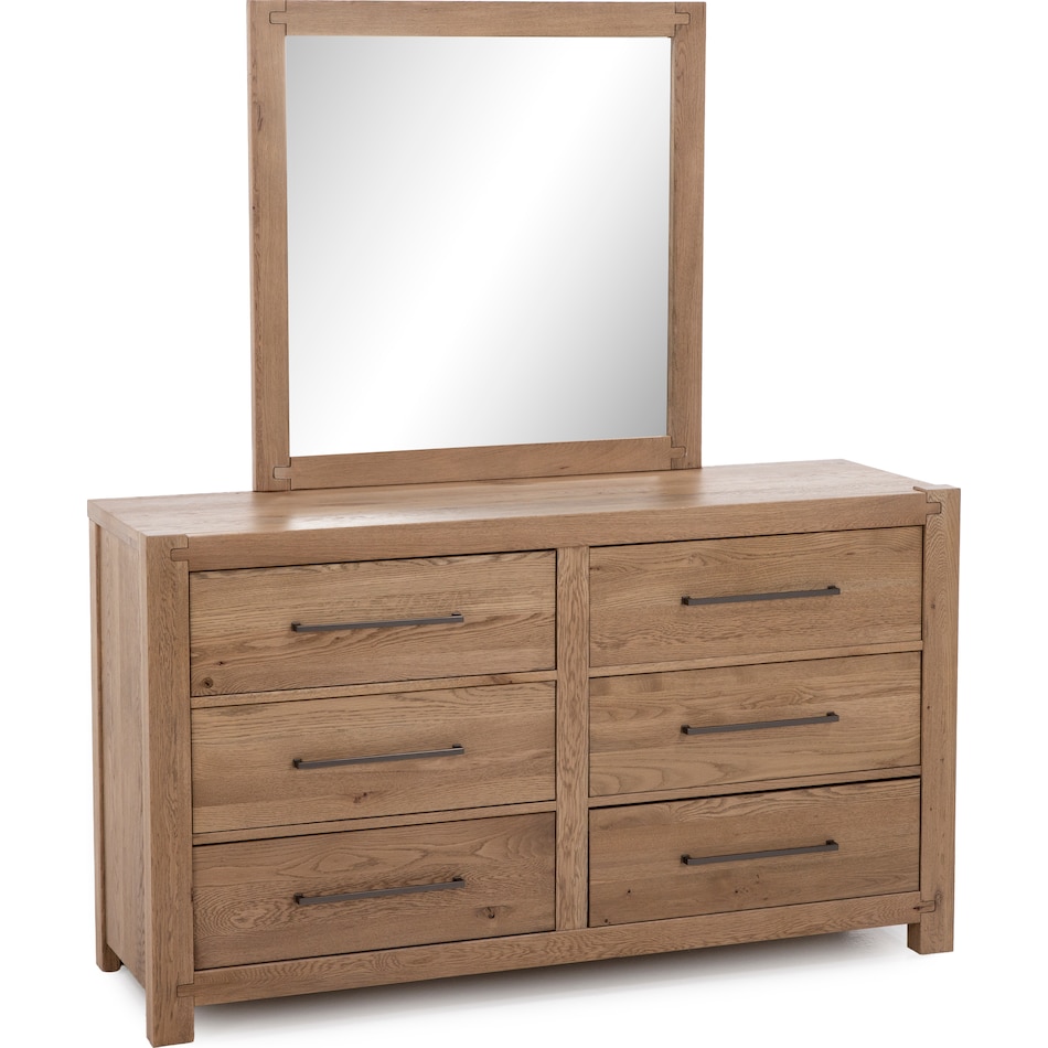 vaughan bassett brown mirror   