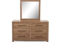 vaughan bassett brown mirror   