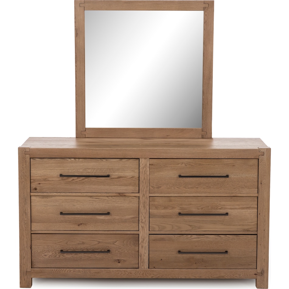 vaughan bassett brown mirror   