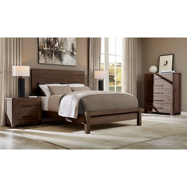 Joinery Queen Plank Bed Espresso