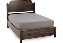 vaughan bassett brown queen bed package psq  