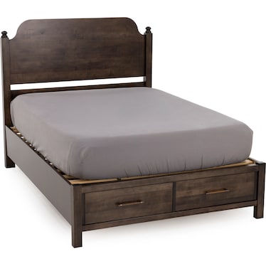 Pure Maple Poster Storage Bed