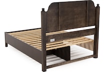 vaughan bassett brown queen bed package psq  