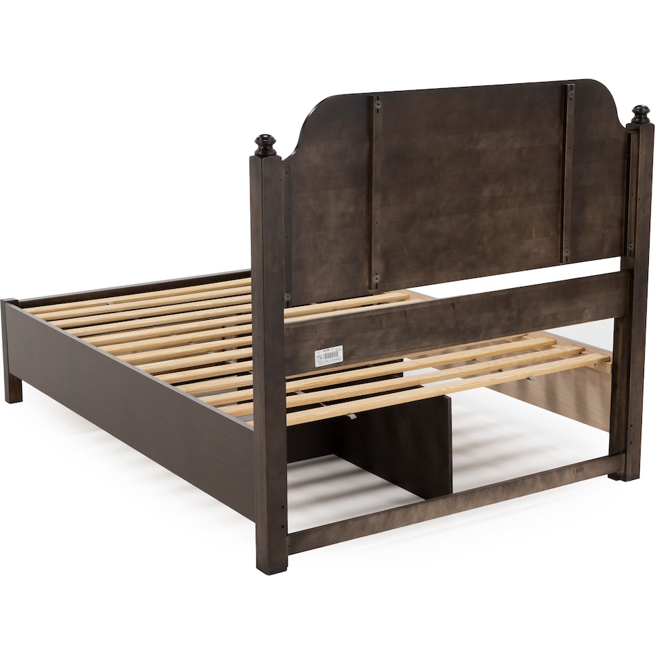 vaughan bassett brown queen bed package psq  