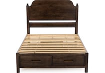 vaughan bassett brown queen bed package psq  