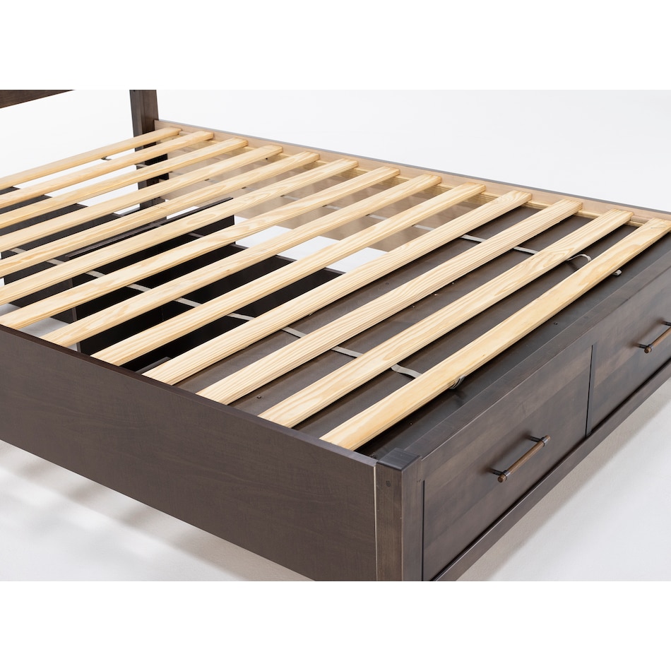 vaughan bassett brown queen bed package psq  